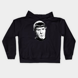 mr spock enterprise vulcan Kids Hoodie